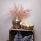 Glitter Christmas Asparagus Fern Spray Pink - X22039 