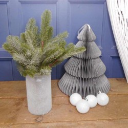 Artificial Christmas Pine with Silver Glitter 40cm - X22025 