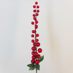Artificial Spice Berries Stem Red - X21087 