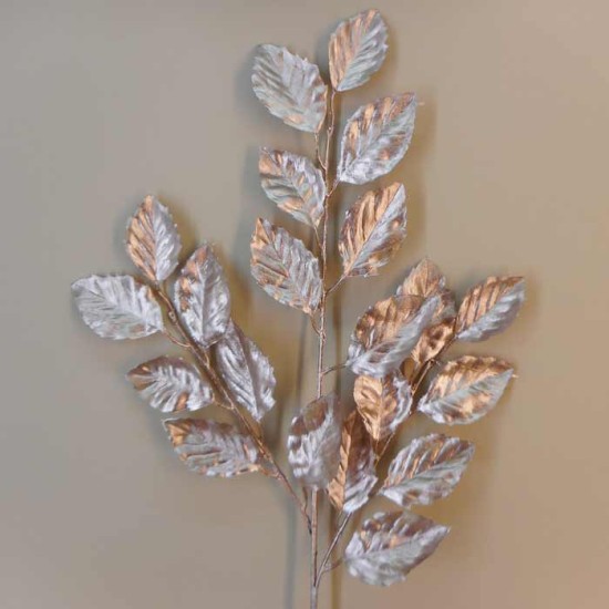 Rose Gold Metallic Bayleaves Spray 71cm - X22063 BAY2C