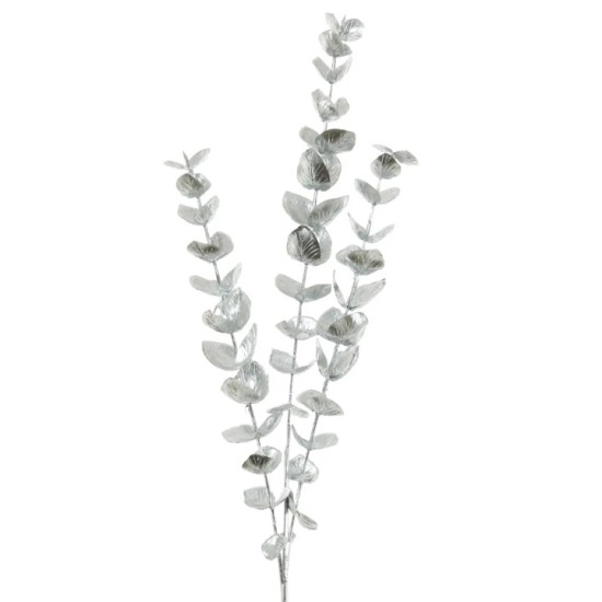 Chrome Eucalyptus Spray Silver 77cm - X25029 Chrome Eucalyptus Spray Silver 77cm - X25029