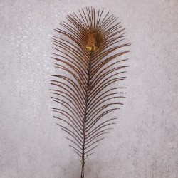 Glitter Peacock Feather Gold 66cm - 17X156 