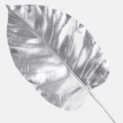 Metallic Hosta Leaf Silver 73cm - X23039 BAY3D