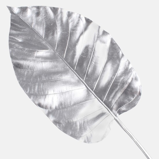 Metallic Hosta Leaf Silver 73cm - X23039 BAY1B