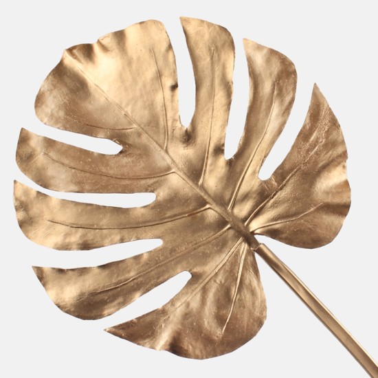 Metallic Monstera Leaf Gold 80cm - X23044 BAY4B Metallic Monstera Leaf Gold 80cm - X23044 BAY4B