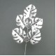 Metallic Monstera Leaves Spray Silver 63cm - X23011 BAY2C