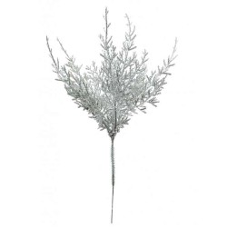 Glitter Metallic Christmas Conifer Silver 32cm - X22057