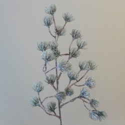 Christmas Spruce Branch with Glitter Frosting - X21044