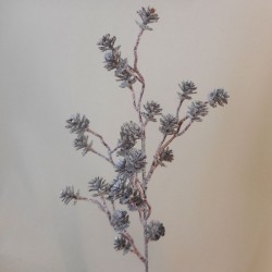 Christmas Pine Cone Branch with Glitter - X21045 : Next delivery due Sept 2022