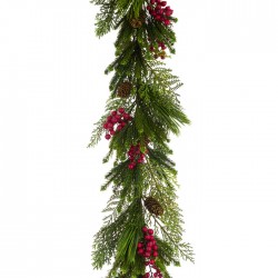 Casewick Pine & Berry Luxury Christmas Garland 150cm - X21109 BAY3B