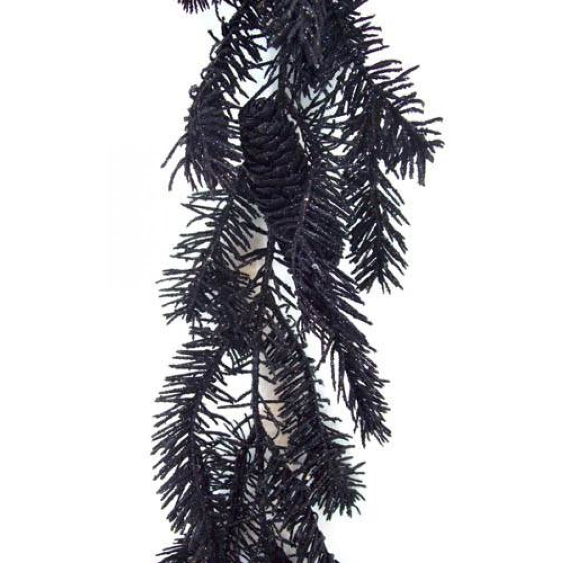 Glitter Angel Pine Christmas Garland Black | Christmas Garlands