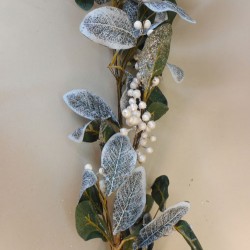Glitter Magnolia Leaves Garland 182cm - 18X274