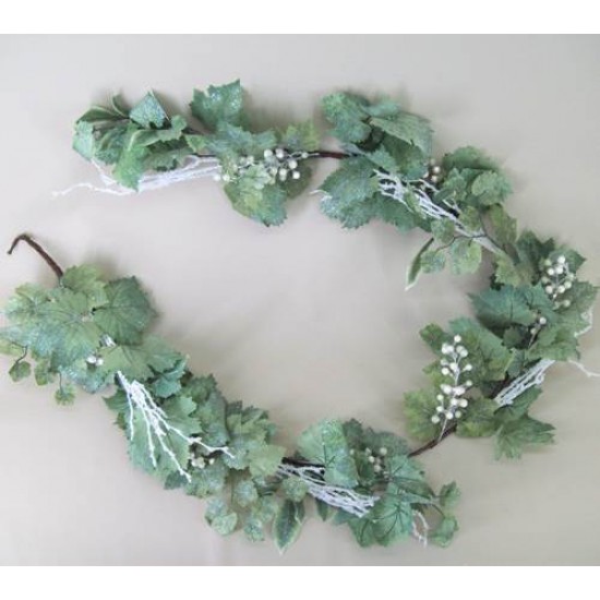 Luxury Christmas Garland Frosted Grape Vine - 13X042 