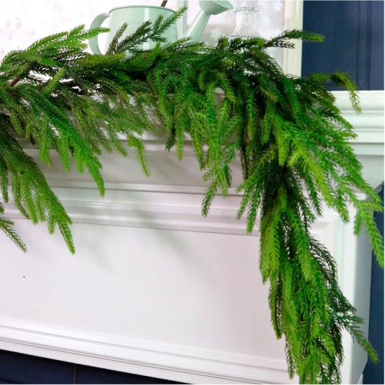 Real Touch Norfolk Pine Garland 158cm - X25032 Real Touch Norfolk Pine Garland 158cm - X25032