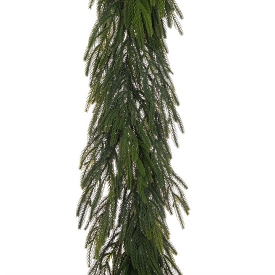 Waxed Pine Garland 180cm - X25069 Waxed Pine Garland 180cm - X25069