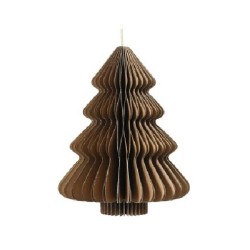 Honeycomb Paper Christmas Tree Brown 40cm - X24044 BC