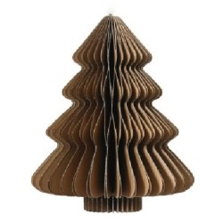 Honeycomb Paper Christmas Tree Brown 60cm - X24045 BC