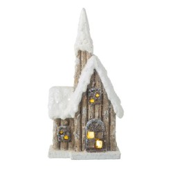 Snowy Light Up Christmas House 20cm - X24046 PR2D