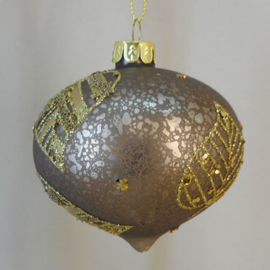 gold glass christmas baubles