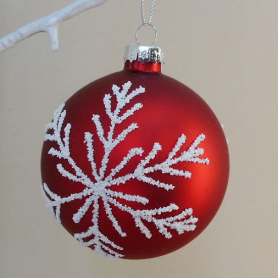 white glass christmas baubles