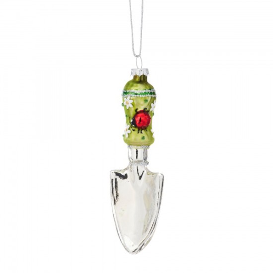 Garden Trowel Glass Christmas Bauble - 17X191