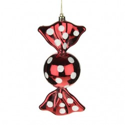 Christmas Baubles Red and White Sweetie - X21054