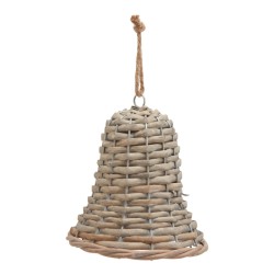 The Noel Collection Medium Wicker Bell Decoration  - X24032 BC2B