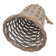 The Noel Collection Medium Wicker Bell Decoration  - X24032 BAY3C