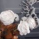 Christmas Flowers | Glitter Rose White 55cm - X22029 