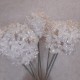 62cm White Glitter Allium - X23004