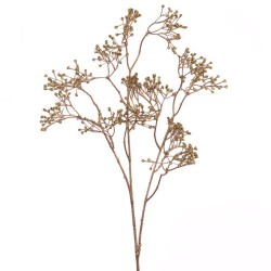 Chrome Gypsophila Spray Gold 84cm - X25054