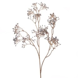 Chrome Gypsophila Spray Silver 84cm - X25055