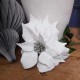 64cm White Velvet Poinsettia - X22008 