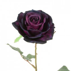 Luxury Velvet Artificial Rose Burgundy Wine - X21009 BAY3D