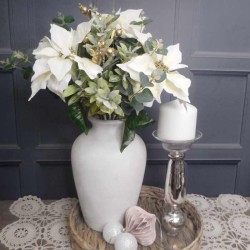 Dreaming of a White Christmas Artificial Flowers Gift Bouquet - X22059