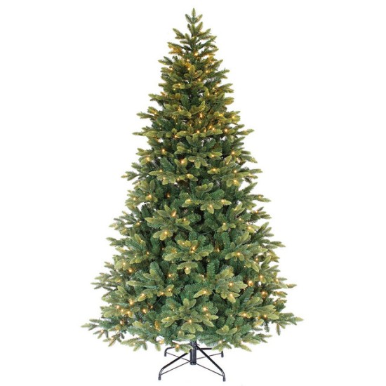 8ft Prelit Vancouver Spruce 750 warm white LED lights - X24007 