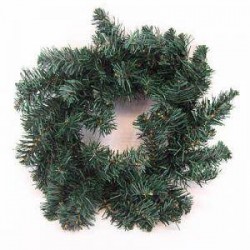 12'' Plain Pine Christmas Wreath Green - X102 BAY2D