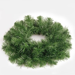 46cm Plain Pine Christmas Wreath Green - X23053