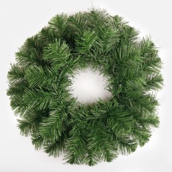 46cm Plain Pine Christmas Wreath Green - X23053