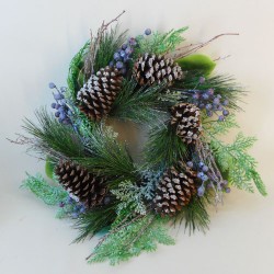 Blueberry Christmas Wreath - 17X200
