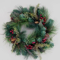 Decorated Christmas Spruce Wreath - X128