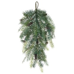 Christmas Cedar Asparagus Teardrop Hanger 86cm - X23014 