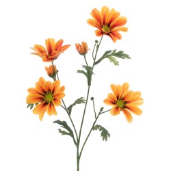 Eco Artificial African Daisy Stem Orange 66cm - D071 KK2