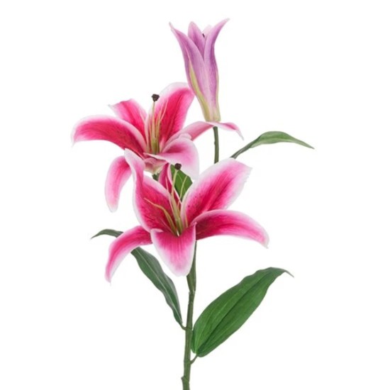 Eco Artificial Casablanca Lily Pink 88cm - L052 KK2