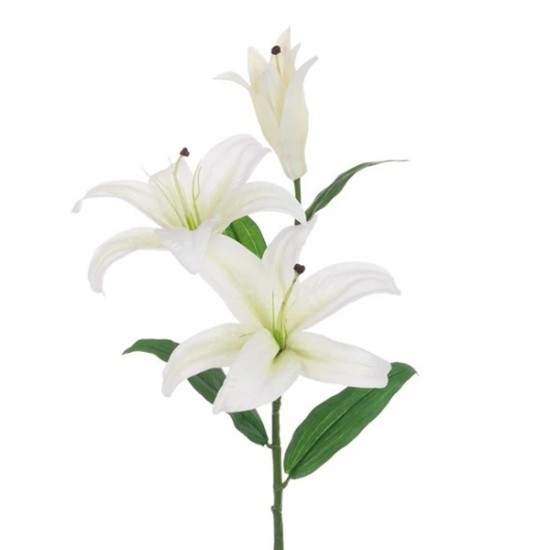 Eco Artificial Casablanca Lily White 88cm - L053 KK2