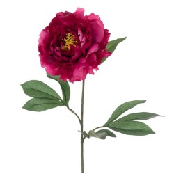 Eco Artificial Peony Magenta Pink 80cm - P113 KK2