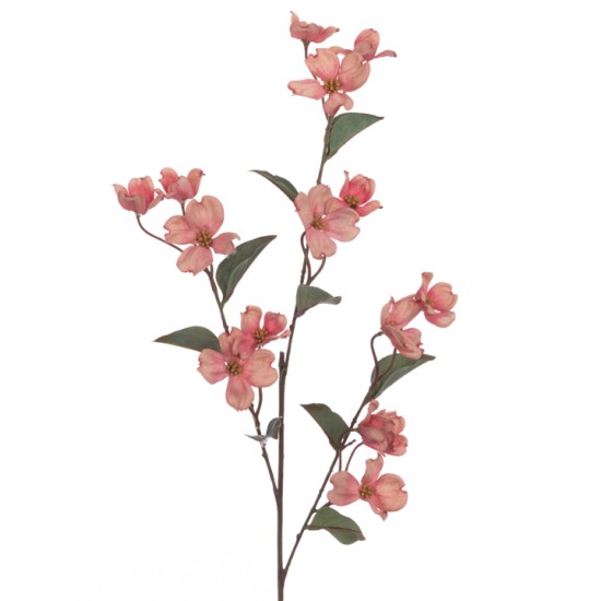 Eco Artificial Dogwood Spray Pink 93cm - D042 D4