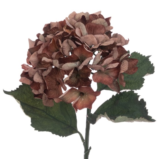 Eco Artificial Hydrangea Brown 60cm - H119 KK1