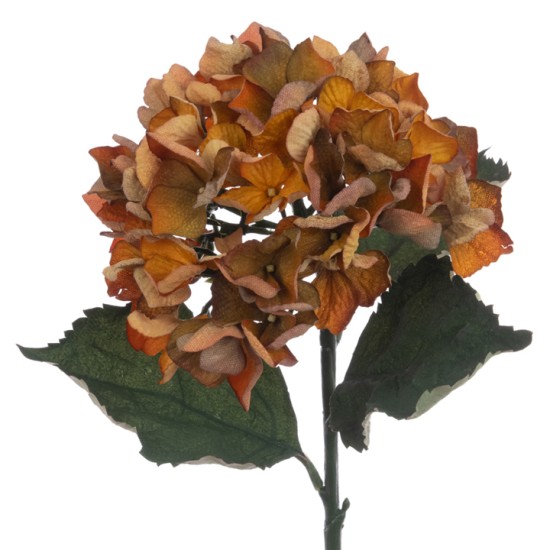 Eco Artificial Hydrangea Golden Orange 60cm - H117 LL3