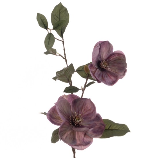 Eco Artificial Magnolias Mauve Purple 84cm - M010 LL2